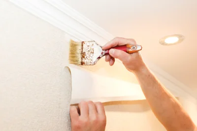 Pose de papier peint à Trinay — revêtements muraux et toiles de verre